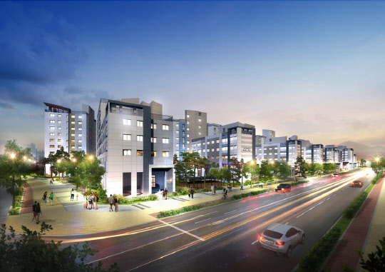 김포한강 롯데캐슬 공공지원 민간임대주택 투시도<롯데건설 제공>